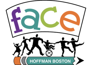 FACE logo; Hoffman Boston; shadow people holding hands
