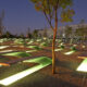 Pentagon-Memorial; a tree and light on the ground