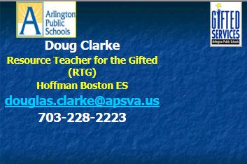APS logo; Doug Clarke; teacher for the gifted; Hoffman Boston E. S.
