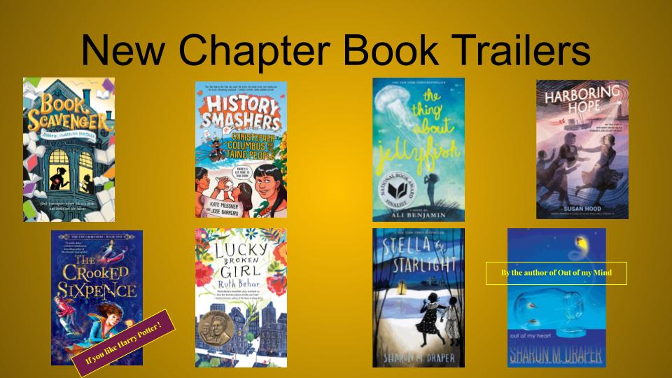 New Chapter Book Tailers
