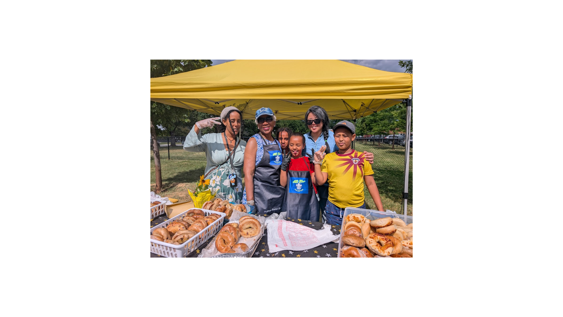 Parents at Monday share table