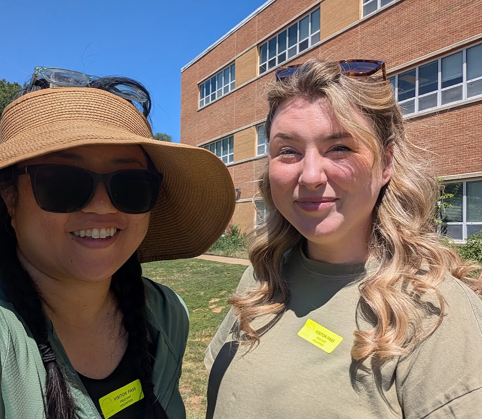 PTA member posting for picture on fieldday 2026.